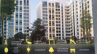 здается квартира кок жар: 2 комнаты, 91 м², Элитка, 10 этаж, Готовая ПСО (под самоотделку) — 2
