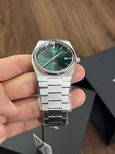 тонкие часы: Tissot PRX — швейцарские кварцевые часы с интегрированным стальным — 3