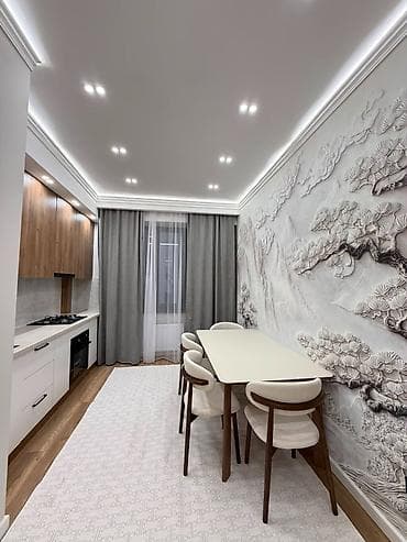 кирпичный дом: 2 комнаты, 73 м², Асанбай мкр Элитка, 11 этаж, Дизайнерский ремонт — 4