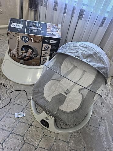 кровать маятник: Электрокачели для новорождённых 3-in-1 (Multi-Functional Baby Swing) — 1