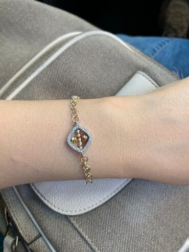 свадебное платья для беременных: Серебряный Браслет в богато-желтом цвете, размер регулируется — 2