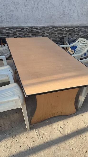 Столы для кафе: Стол для кафе, Прямоугольный, цвет - Бежевый — 2