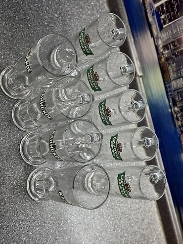 ош саат: Набор фирменных бокалов «Сибирская Корона» и «Клинское» в отличном — 10