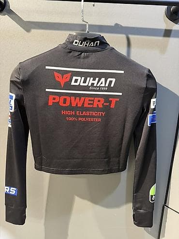 half zip: Джемпер/лонгслив DUHAN POWER‑T - Цвет: чёрный - Крой: укороченный — 2