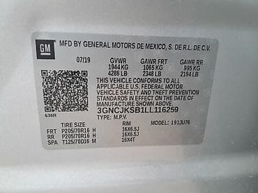 шевроле тракс цена: Chevrolet Trax: 2019 г., 1.4 л, Автомат, Бензин, Кроссовер — 7