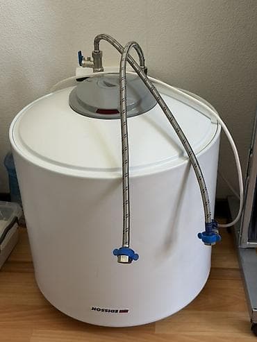 Техника жана электроника: Топтолмо суу жылыткыч Бактын көлөмү: 50 л, Edisson, Электр, Сактагыч клапан, Колдонулган — 2