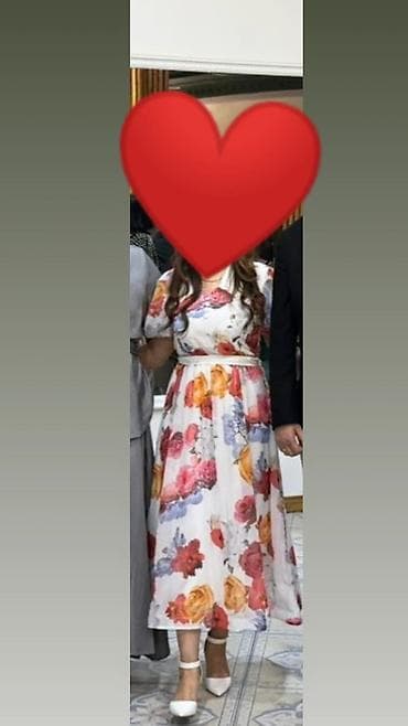 турсы женские: Повседневное платье, Трикотаж, На запах, M — 2