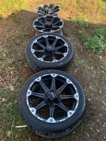 шины бу бишкек оптом: Колеса в сборе 285 / 45 / R 22, Лето, Б/у, Комплект, Внедорожные (АТ/МТ), Литые, отверстий - 5 — 10