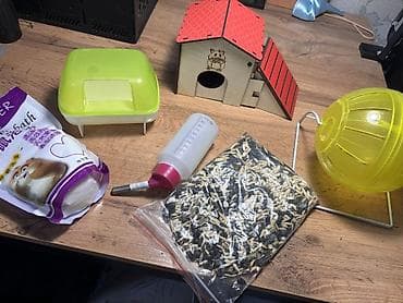 Набор для хомяка/мелкого грызуна В комплекте: - Деревянный домик с