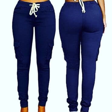 двойка брюки и кофта: Легкие, стильные стрейч-штаны / «летние джинсы» с карманами. Очень — 5