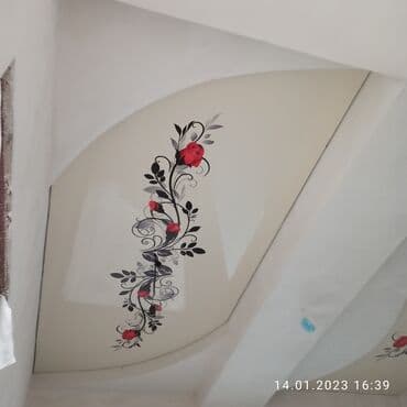 Натяжной потолок Глянцевое, Матовое, 3D потолки Монтаж, Гарантия, Демонтаж