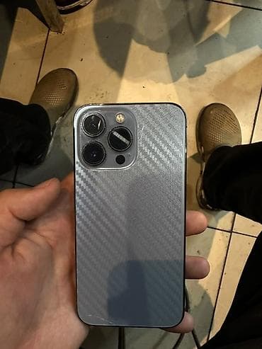 Техника и электроника: IPhone 13 Pro, Б/у, 256 ГБ, Sierra Blue, Защитное стекло, 74 % — 2