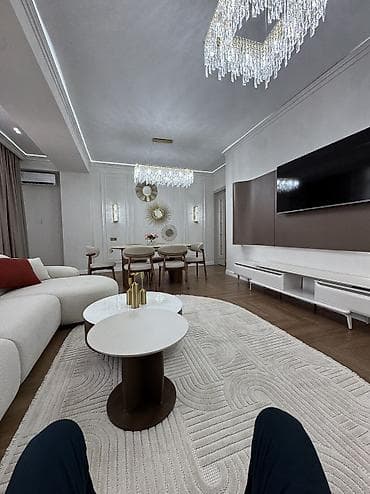 ts group: 3 комнаты, 104 м², Асанбай мкр Элитка, 9 этаж, Свежий ремонт — 1