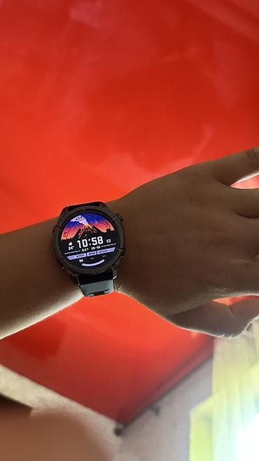 garmin athlete: Смарт-часы с круглым защищенным корпусом и силиконовым ремешком — 5