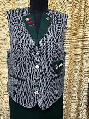 Джинсы: Женский комплект в шотландскую клетку (красно‑черная гамма) из трех — 10