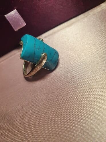 свадебные платья для покрытых: Продаю кольцо размер 18,5 Камень натуральный - Бирюза — 3