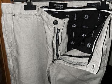шым мужские: Мужские лён брюки-чино Climber by Cuno - Модель: Chino Relaxed Fit — 4