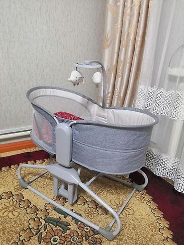 керебет ош: Люлька, Бешик, Металл, түсү - Боз — 1