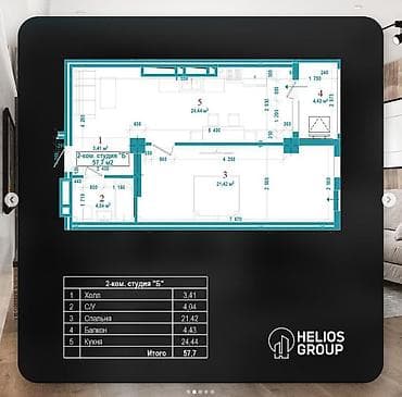 Новостройки от застройщика: Построен, Элитка, 1 комната, 57 м² — 5