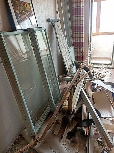 Табылгалар, бекерге берем: Отдам строительный/бытовой лом после демонтажа: - Деревянные балки — 2
