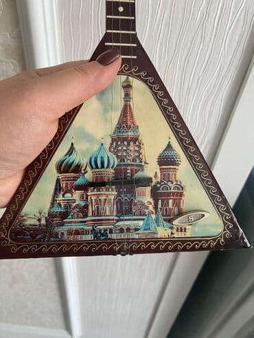Музыкальные инструменты: Музыкальная сувенир деревянная балалайка. ! Длина 27, ширина 17! — 3