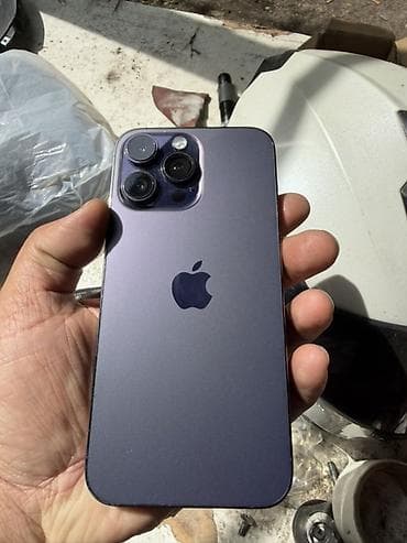 IPhone 14 Pro Max, Б/у, 256 ГБ, Deep Purple, Чехол, 89 %