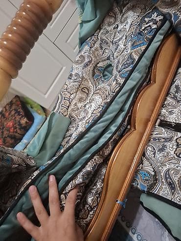 деревянный ящик для подарка: Традиционная колыбель-люлька (бесік) из массива дерева с резным — 2