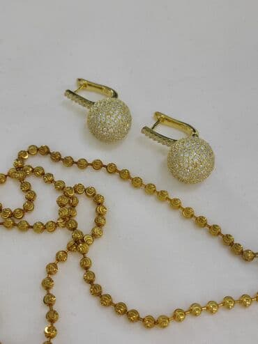 эксклюзивные свадебные пригласительные: Набор украшений, Проба 925, Женские, Новый — 4