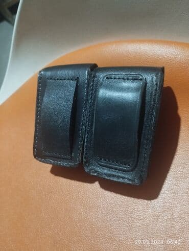 чехлы для очков: Чехол для автоключа натуральная кожа Наременный На кнопке ручная — 3