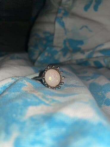 свадебное платье трансформер 2 в 1: Кольцо, Унисекс, Опал, Б/у — 4