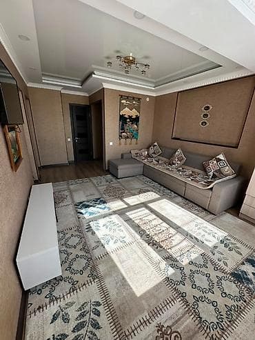 8: 2 комнаты, 49 м², Учкун мкр Элитка, 8 этаж, Евроремонт — 1