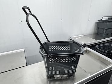 Пластиковая корзина для покупок на колесах - Объем ориентировочно at lalafo.kg Пластиковая корзина для покупок на колесах - Объем ориентировочно