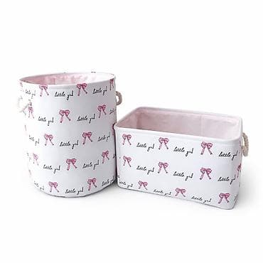 стульчики для детского сада: Комплект текстильных корзин для хранения (2 шт.) Удобно для — 7