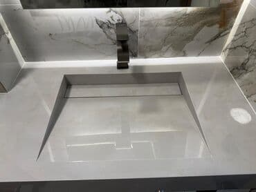 раковины и мойки: Раковина для ванной, Квадрат форма, Материал: Керамика — 4