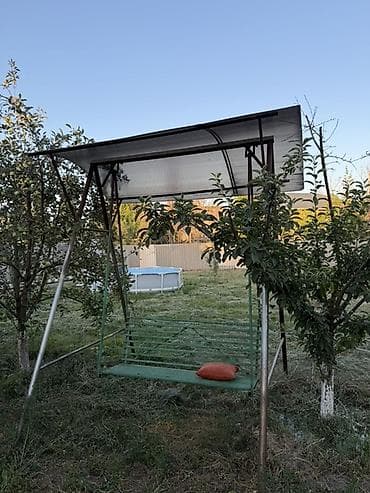 Все для дома и сада: Садовые качели Металл, Со спинкой, С крышей — 1