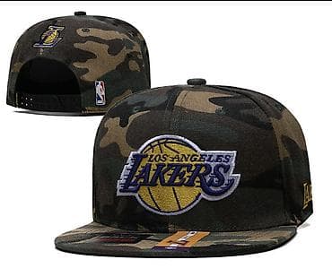 Эркектер кийими: Кепка-снэпбэк Los Angeles Lakers, камуфляж - Фасон: плоский козырек — 1