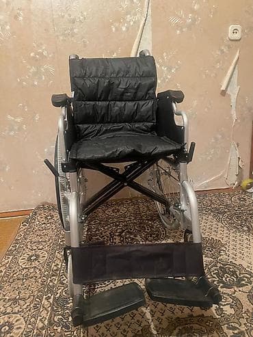 ортопедические товары: Инвалидная коляска с ручным приводом новая - Складная рама из — 3