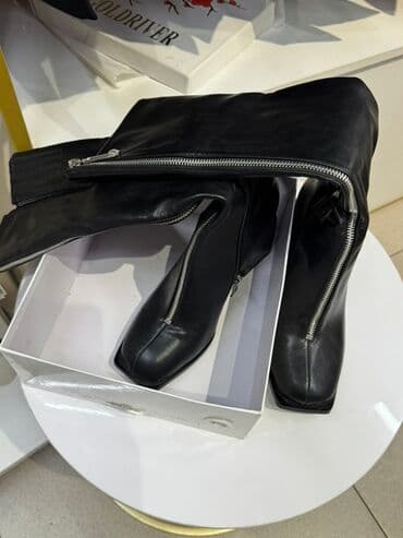 пол сапоги женские: Женские ботильоны из черной гладкой кожи с молнией - Материал верха — 6