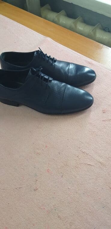 ecco 42: Мужские туфли, 41, Б/у, цвет - Синий, Самовывоз — 2