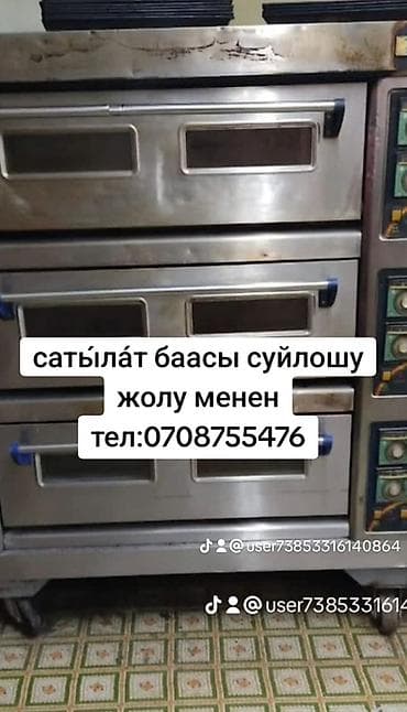 оборудование кафе: Пекарская электрическая печь с тремя независимыми камерами. - — 2