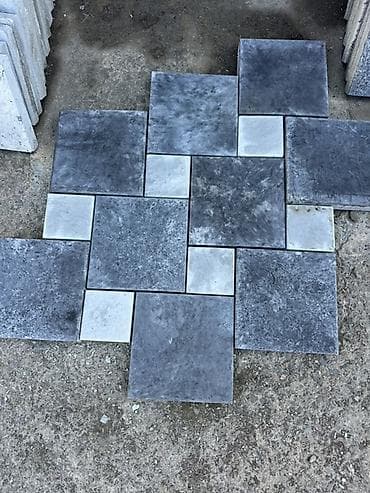 навесы бишкек: Тротуарная плитка «мраморный микс» (серо-белая), укладка под ключ - — 10