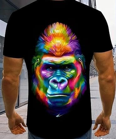 мужские футболки с рисунками: Мужские футболки с яркими 3D‑принтами
размер l
Ткань полиэстер — 4