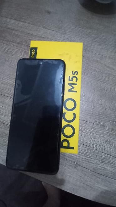 iphone 20: Poco M5s, Б/у, 256 ГБ, цвет - Серый, 2 SIM — 1