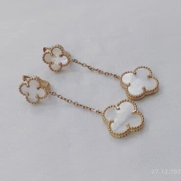 эксклюзивные свадебные пригласительные: Серебряные серьги, Проба 925, Женские, Новый — 2