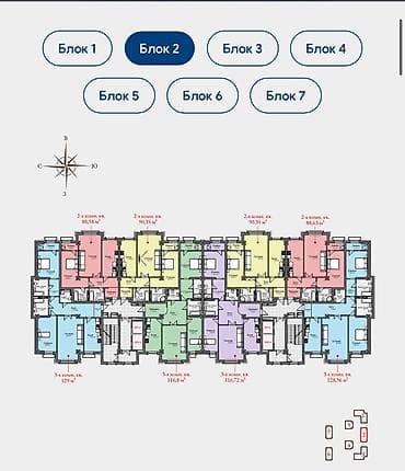 seven development: 2 комнаты, 88 м², Элитка, 11 этаж, ПСО (под самоотделку) — 5