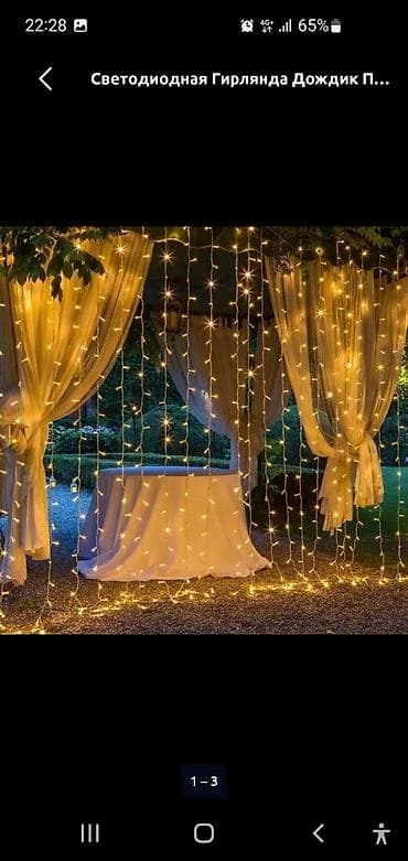 philips led: Светодиодная гирлянда Дождик водопад Размер 3м на 3м тёплый свет — 1