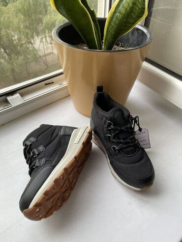 детская брендовая обувь: Next флис утеплённые, ортопедические ботинки, стельки из пеноматериала — 3