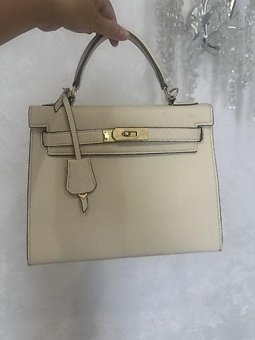 acne studio: Сумка-тоут в стиле Kelly, кремовый цвет (айвори). 30см * 20см Новая — 3