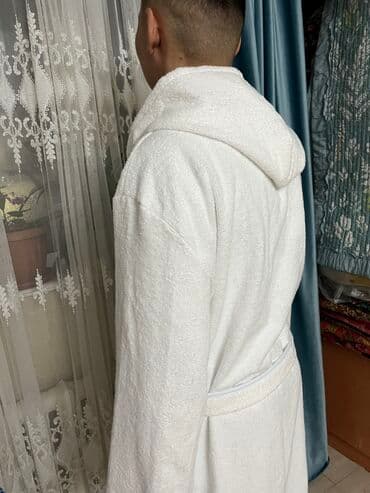 женские махровые халаты больших размеров: Мужской домашний костюм, XS, S, M, Новый, цвет - Белый, Самовывоз, Бесплатная доставка, Платная доставка — 10