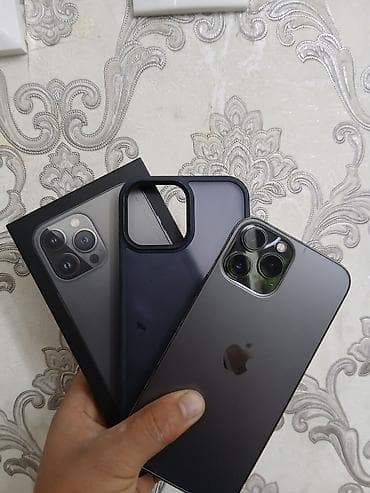 камера бишкек онлайн: IPhone 13 Pro Max, Колдонулган, 128 ГБ, Black Titanium, Куту, Бөлүп төлөө менен, 73 % — 3
